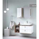 Denko Oscar 95 cm Mdf Banyo Dolabı Takımı ve Yan Boy Dolabı