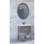 Denko Öykü 65 Cm (Antrasit) Banyo Dolabı Takımı