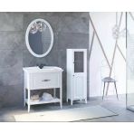 Denko Öykü 80 Cm (Beyaz) Banyo Dolabı Takımı Ve Boy Dolabı