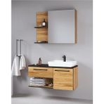 Denko Piramit 90 cm Mdf Banyo Dolabı Takımı