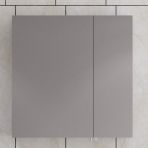 Denko Royal 90Cm Mdf Antrasit Gri Banyo Dolabı Aynalı Üst Modül