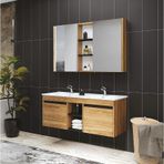 Denko Twin 120 cm Mdf Ud Banyo Dolabı Takımı