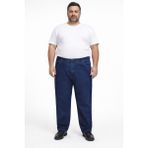 Dennys Regular Fit Büyük Beden Erkek Jean Pantolon 7374 Esnek Denim Kumaşla Günlük Kullanım İçin - Lacivert - 54