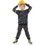Denokids Arabalar Erkek Çocuk Siyah Eşofman Takım - 4 Yaş