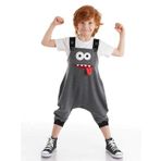 Denokids CFF-21Y1-083 Zıpır Gri Erkek Çocuk Tulum