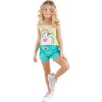 Denokids CFF-23Y1-043 Ormanda Unicorn Kız Çocuk T-shirt Şort Takımı