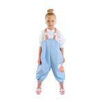 Denokids Çiçekli Kız Çocuk Su Geçirmez Yağmur Tulumu