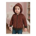 Denokids Hayvanlar Erkek Bebek Kahverengi Sweatshirt