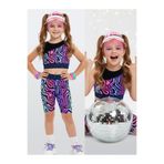 Denokids Kız Çocuk Spor Tayt Crop Top 2'li Takım 6-11Y