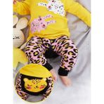Denokids Leopar Kız Bebek Pembe Tayt-pantolon - Çok Renkli - 1,5 - 2 Yaş