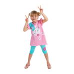 Denokids Sürpriz Tavşan Kız Çocuk Tunik Tayt Takım