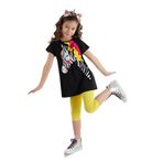 Denokids Zebracorn Siyah Kız Tunik Takım 8 Y