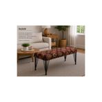 densan aksesuar Metal Ayaklı 80 Cm Desenli Puf & Bench Tekli
