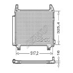 Denso Dcn50107 Dcn50107 Klima Radyatoru-(Toyota: Yaris 12-14 1.4 D4d/Auris 13-14 1.4 D4d) 884600D060 (Wy795175)