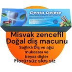 Denta Delete 75 ml Mısvak Zencefil Diş Macunu Abanoz Renkli Ağız Kokusunu Kontrol Eder