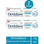 DentaSave Aşındırmayan Beyazlık 2x75 ml Diş Macunu