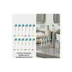 Denthauz 1 YILLIK SET I 12 Adet Diş Fırçası Başlığı Çapraz Kıllar XCROSS Oral-B Uyumlu