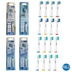 Denthauz Dev Set 16 Adet Comfy + x Cross + 3D Maxcare Oral-B Uyumlu Yedek Diş Fırçası Başlıkları