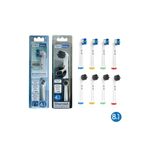 Denthauz Kombo Set 3D Maxcare + Charcoal Yumuşak Oral-B Uyumlu Yedek Diş Fırçası Başlıkları
