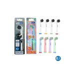 Denthauz Kombo Set Charcoal + Kids Fun Yumuşak Oral-B Uyumlu Yedek Diş Fırçası Başlıkları