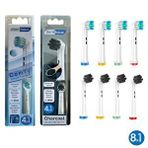 Denthauz Kombo Set Comfy + Charcoal Yumuşak Oral-B Uyumlu Yedek Diş Fırçası Başlıkları