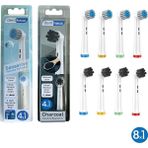 Denthauz Kombo Set Sensetive + Charcoal Yumuşak Oral-B Uyumlu Yedek Diş Fırçası Başlıkları