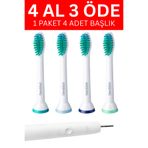 DentiGo Diş Fırçası Başlığı - Philps Uyumlu - 4’lü Set