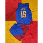 Denver Jokıc 15 Nefes Alan Terletmeyen Çocuk Basketbol Forması Mavi