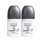 Deotak For Men Invisible 2x35 ml Erkek Roll-On Deodorant