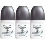 Deotak For Men Invisible 3x35 ml Erkek Roll-On Deodorant