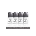 Deotak For Men Invisible 4x35 ml Erkek Roll-On Deodorant