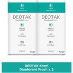 Deotak Fresh Mentol 35 ml 2 Adet Unisex Krem Deodorant