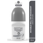 Deotak Invisible Erkek 7 Güne Kadar Etkili Roll-On Deodorant 35 ml