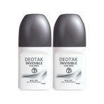 Deotak Invisible For Men Roll-On Deodorant, 35 ML, 2'li Set, Erkek