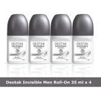 Deotak Invısıble For Men Roll-On Deodorant 35 ml x 4