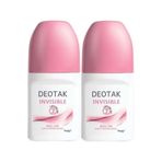Deotak Invisible Roll-On 35ML Kadın, 2'li Set, Suya Dayanıklı
