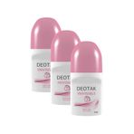 DEOTAK INVISIBLE ROLL-ON DEODORANT 35 ML X 3
