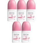 Deotak Invisible Roll-On Deodorant, Kadın, 35ML, 5'li Set