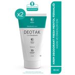 Deotak Mentol Ferahlığı 7 Güne Kadar Etkili Krem Deodorant 35 Ml X 2 Adet