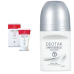 Deotak Normal Ciltler İçin Klasik Krem Deodorant (35 ml) x Deotak Erkekler için Invisible Roll-On Deodorant (35 ml)