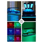 DEOZ3D Fütüristik RGB Araba Sergileme Salonu Diorama Standı | LED Işıklı Diecast & Model Araba Showroom