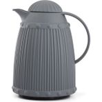 Depa 1 lt Isı Yalıtımlı Soft Gri 12 Saat Sıcak Tutan İçi Camlı Çay ve Soğuk Su Termosu
