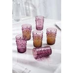 Depa 400 ml 6 Adet Akrilik Mürdüm Kahve Yanı Su Bardağı