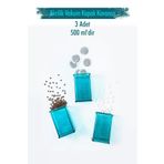 Depa 500 ml Akrilik Aquamarin Şeker Kahve Çay Kavanozu