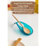 Depa Akrilik Aquamarin Tezgah Üstü Kirli Kaşıklık & Kepçe Altlığı - Çok Renkli