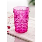 Depa Akrilik Pembe Tekli Kısa 400 ml Bardak & Su Meşrubat Kahve Yanı Bardağı