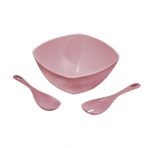 Depa Akrilik Soft Pembe Kare Salata Kasesi