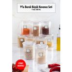 Depa Barok Yuvarlak 9x2000 ml Büyük Kavanoz Seti