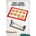 Depa Fırınlanabilir Kendinden Yağlı Silikon Pişirme Matı Hamur Açma Matı Silpat 30x40 Cm 1 Adet