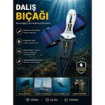 DEPAR Dalış Bıçağı Kol Bandı Dahil - Beyaz